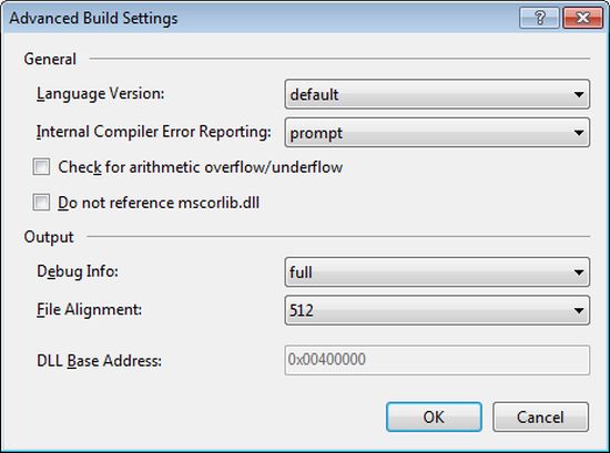 advance build option